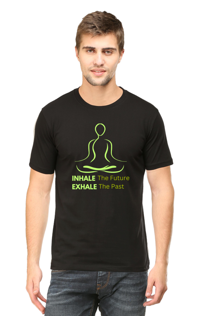 Inhale The Future Exhale The Past : Yoga T-Shirt