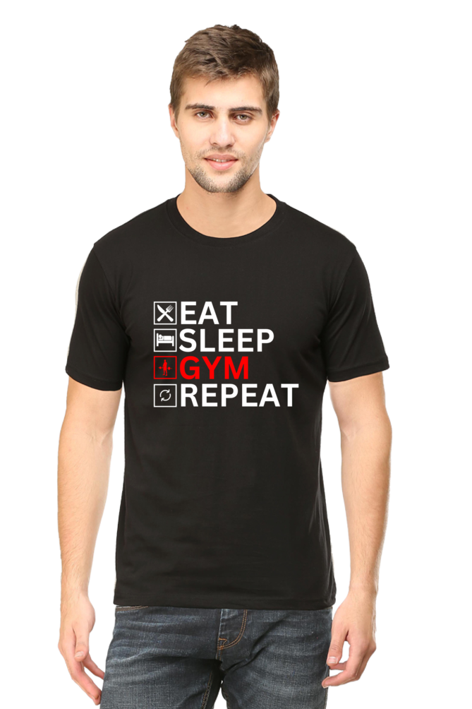 Eat Sleep Gym Repeat: Gym T-Shirt