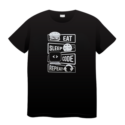 Eat Sleep Code Repeat:Coding T-Shirt