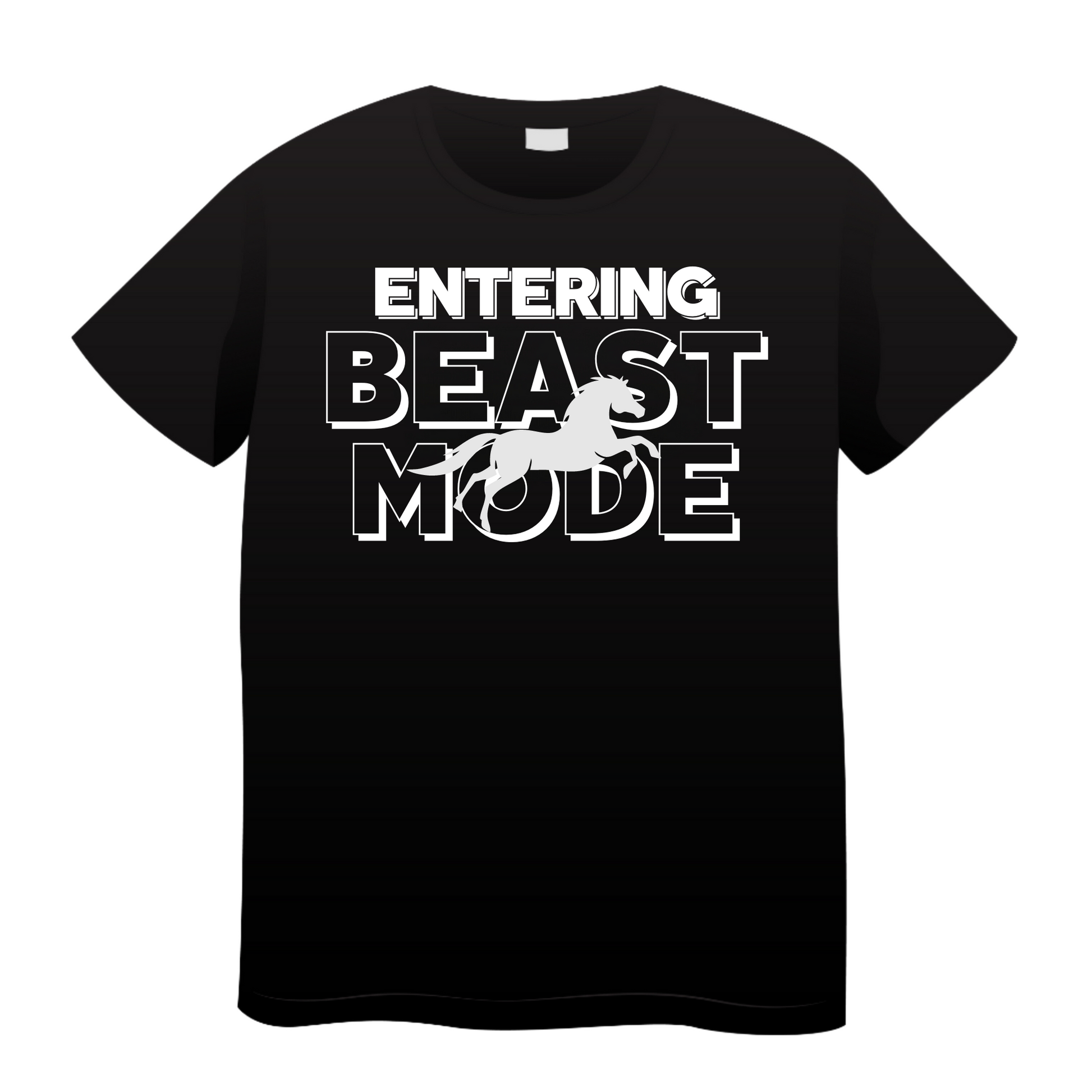 Entering Beast Mode: Gym T-Shirt